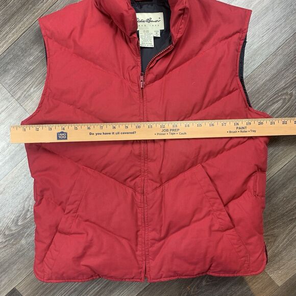 Eddie Bauer Puffy Vest Women’s Medium Lightweight Zip Insulated Goose Down - Picture 4 of 5